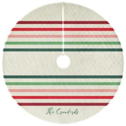 Merry Stripe Quilted Tree Skirt