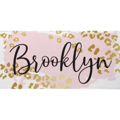 Metallic Leopard Beach Towel
