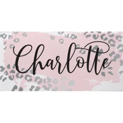 Metallic Leopard Beach Towel