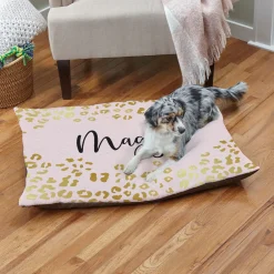 Metallic Leopard Pet Bed