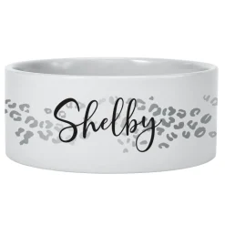 Metallic Leopard Pet Bowl