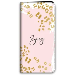 Metallic Leopard Phone Folio Case