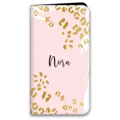 Metallic Leopard Phone Folio Case