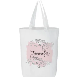 Metallic Leopard Tote Bag
