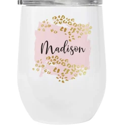 Metallic Leopard Wine Tumbler