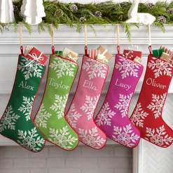 Midcentury Snowfall Stocking