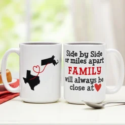 Miles Apart, Close at Heart Mug - 15oz