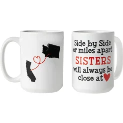 Miles Apart, Close at Heart Mug - 15oz