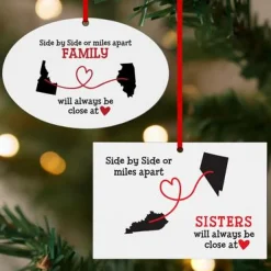 Miles Apart, Close at Heart Ornaments