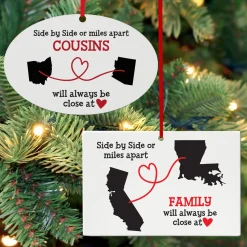 Miles Apart, Close at Heart Ornaments