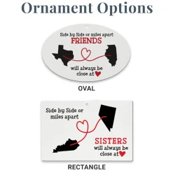 Miles Apart, Close at Heart Ornaments