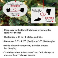 Miles Apart, Close at Heart Ornaments