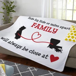 Miles Apart, Close at Heart Plush Blanket