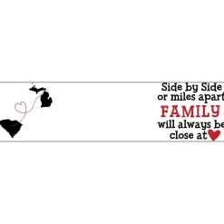 Miles Apart Close At Heart Stemless Wine Glass