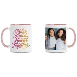 Miles Apart Long Distance Photo Mug