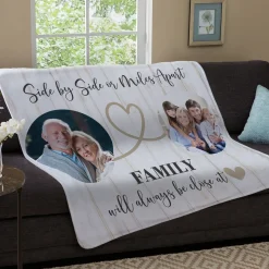 Miles Apart Photo Plush Blanket