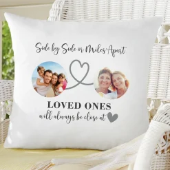 Miles Apart Photo Throw Pillow