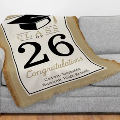 Milestone Celebration Graduation Throw