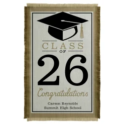 Milestone Celebration Graduation Throw