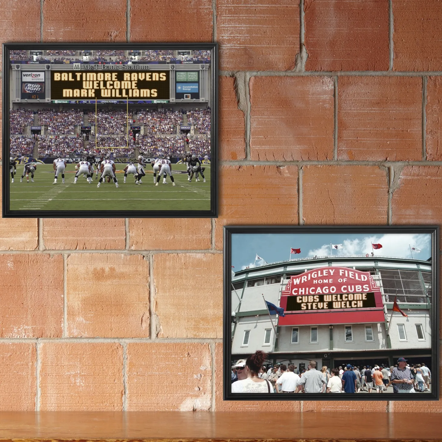 MLB & NFL Canvas Scoreboard Memories