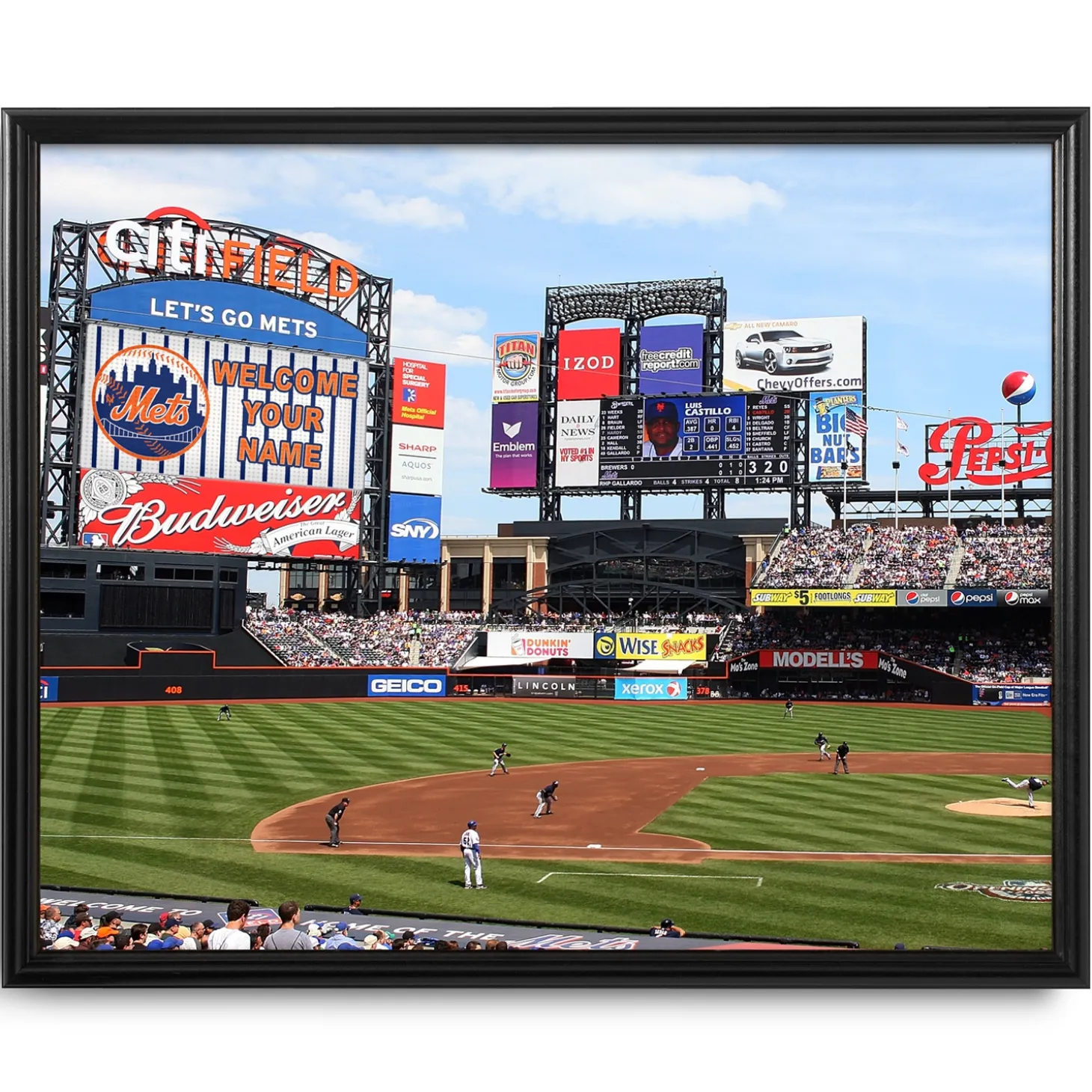 MLB & NFL Canvas Scoreboard Memories