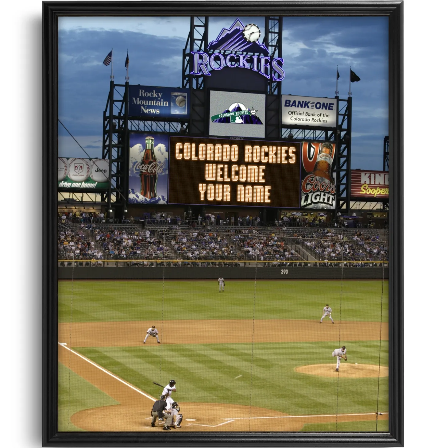 MLB & NFL Canvas Scoreboard Memories