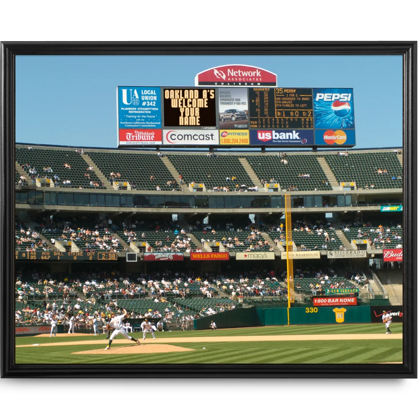MLB & NFL Canvas Scoreboard Memories