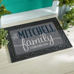 Modern Family Name Doormat