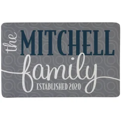 Modern Family Name Doormat