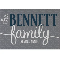 Modern Family Name Doormat