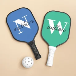 Modern Initial and Name Pickleball Paddle