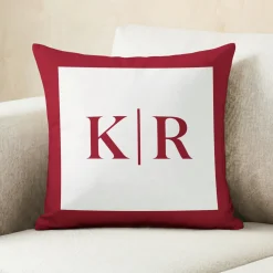 Modern Monogram Throw Pillow