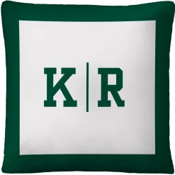 Modern Monogram Throw Pillow