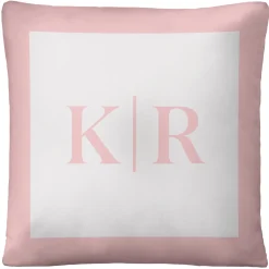 Modern Monogram Throw Pillow