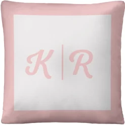 Modern Monogram Throw Pillow