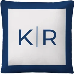 Modern Monogram Throw Pillow