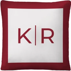 Modern Monogram Throw Pillow