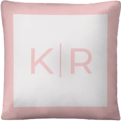 Modern Monogram Throw Pillow