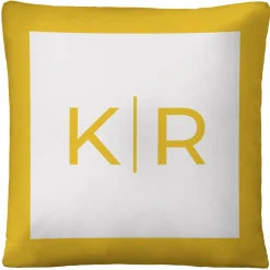 Modern Monogram Throw Pillow