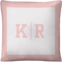 Modern Monogram Throw Pillow