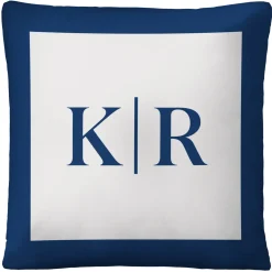 Modern Monogram Throw Pillow