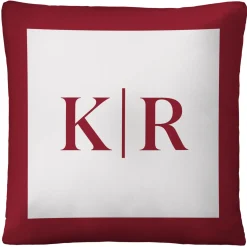 Modern Monogram Throw Pillow