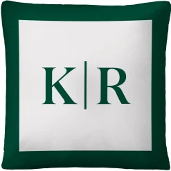Modern Monogram Throw Pillow