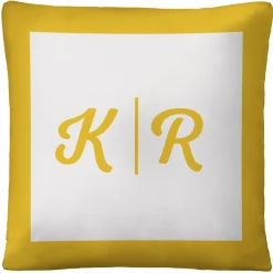 Modern Monogram Throw Pillow