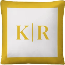 Modern Monogram Throw Pillow