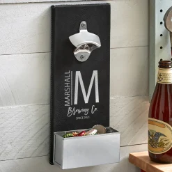 Modern Monogram Wall Bottle Opener