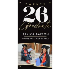Modern Scholar Graduation Photo Banner