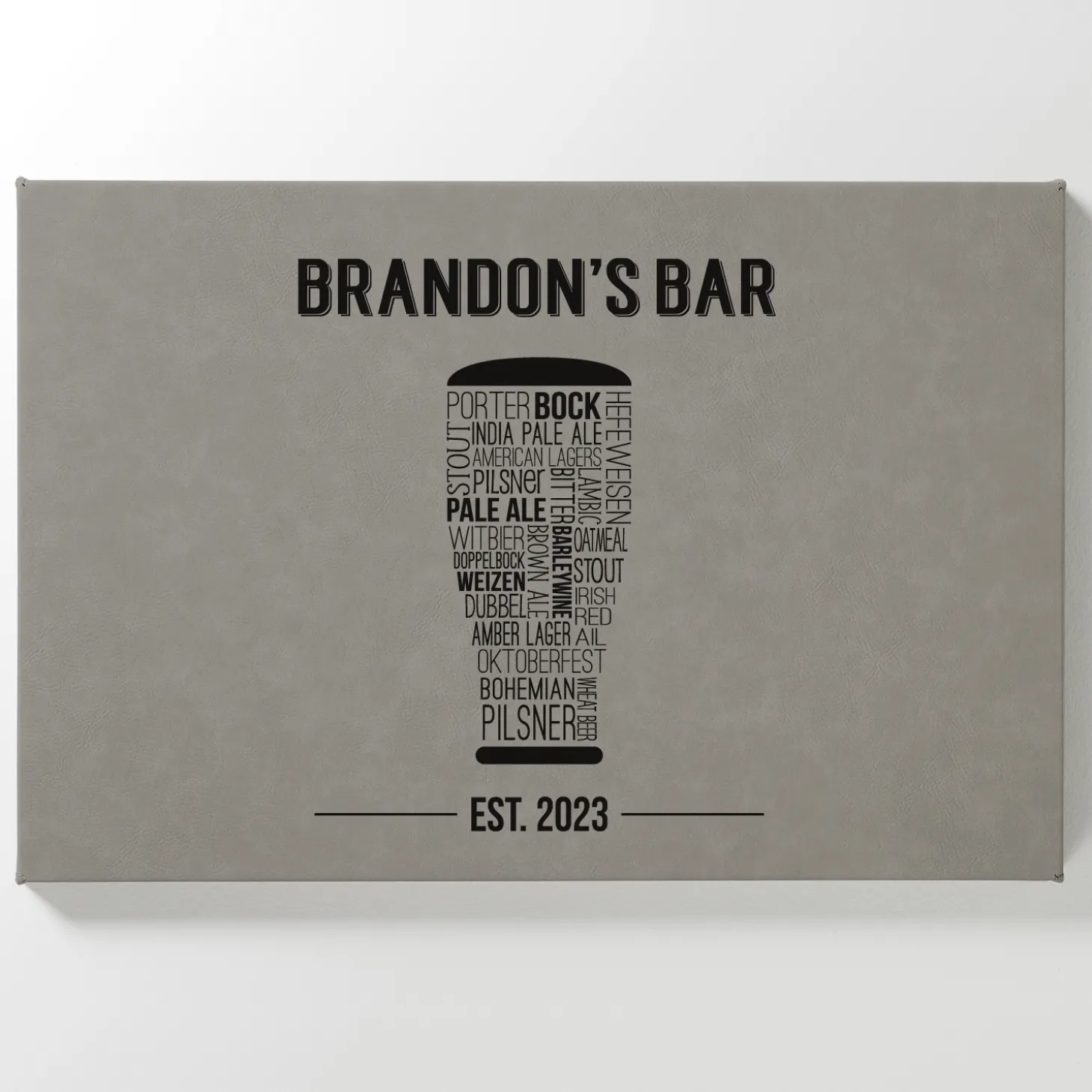 Modern Spirits Leather Wall Art