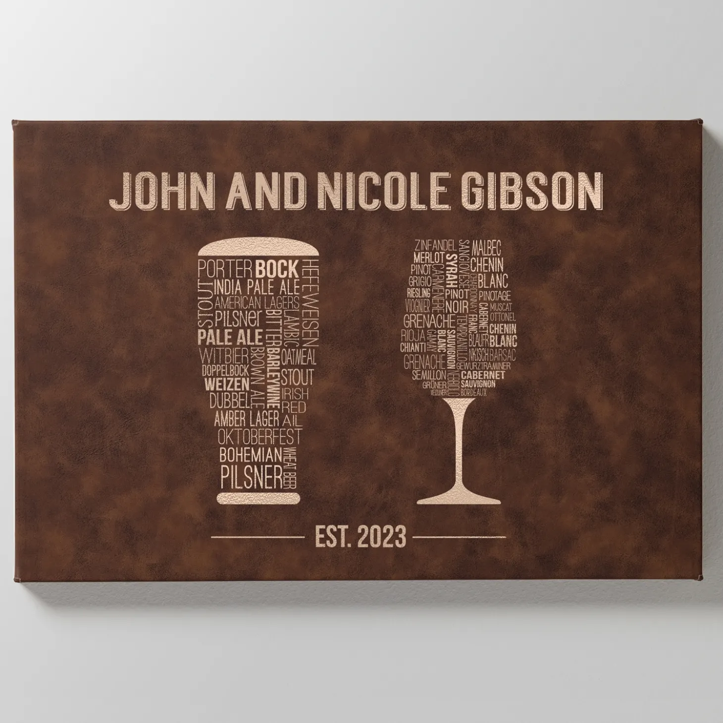 Modern Spirits Leather Wall Art