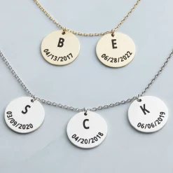 Moments In Time Initial Necklace